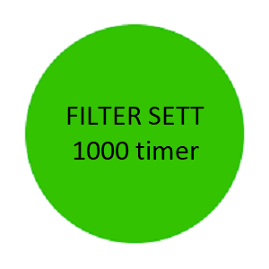 Toyota truck filter sett 1000 timer