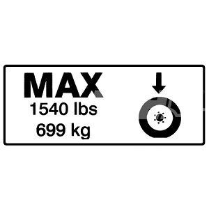 1705648 JLG dekal 699kg