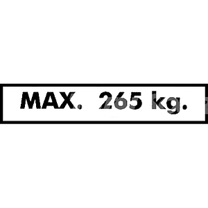 1703794 JLG dekal max 265 kg