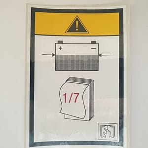 7814 351 Dekal sjekk batteri 7814351