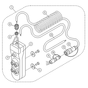 DL8.333 Dino lift håndkontroller komplett