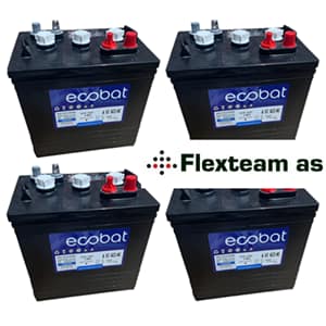 Ecobat batteri 6volt 230Ah 4pakk lav pris 6ECGC2HC