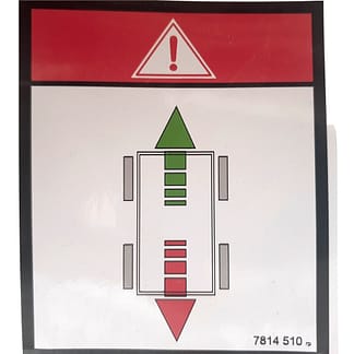 3078145100 Dekal sjekk kjøreretning