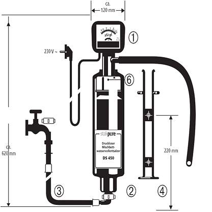 Batterivann vannfiltersystem